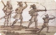 Claude Lorrain Four Archers (mk17) painting